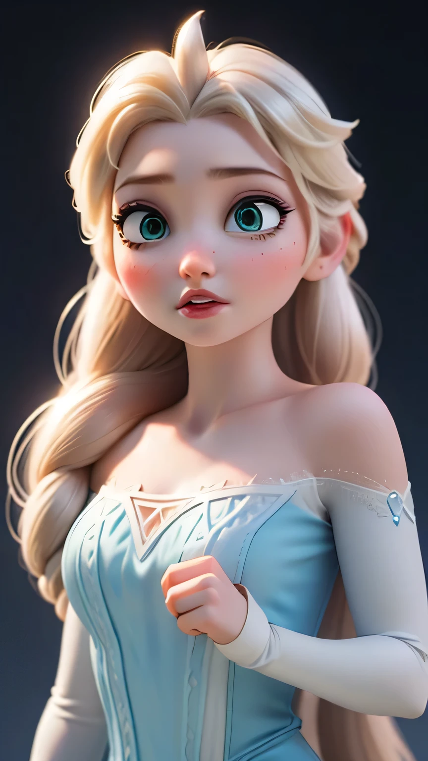 Young Elsa is very hot. busty. cutout. production.. 💗 💕 💮.  3
