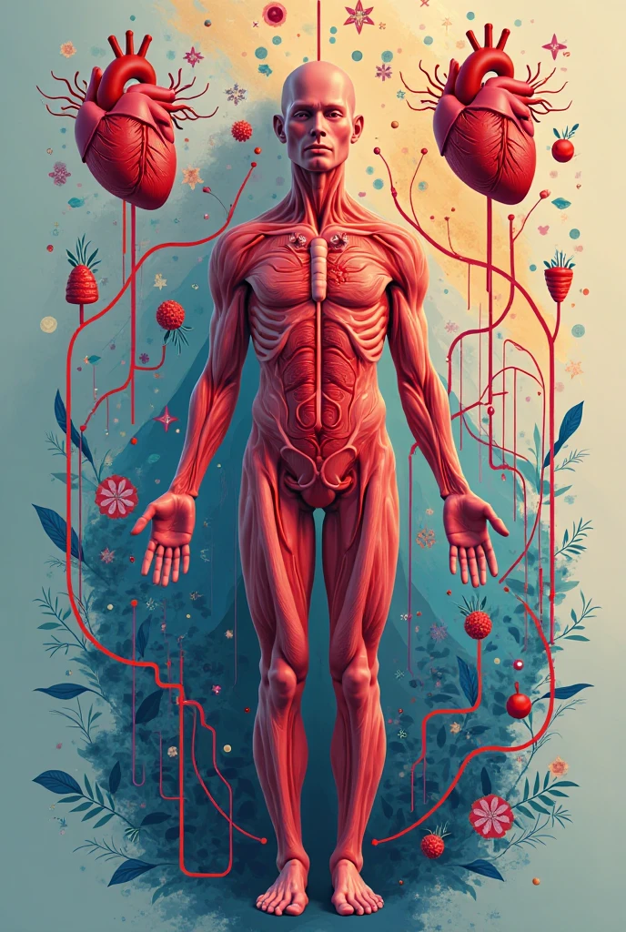 Create a tattoo design of a human figure in profile, walking and carrying an anatomical heart in one hand and a brain in the other. The phrase &#39;I&#39;m doing everything I can&#39; can be written along the path that the figure takes, with fine lines that highlight the journey of effort and perseverance."