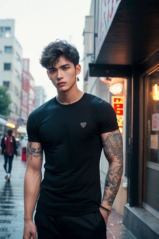Body change background Avatar change thair change t-shirt
