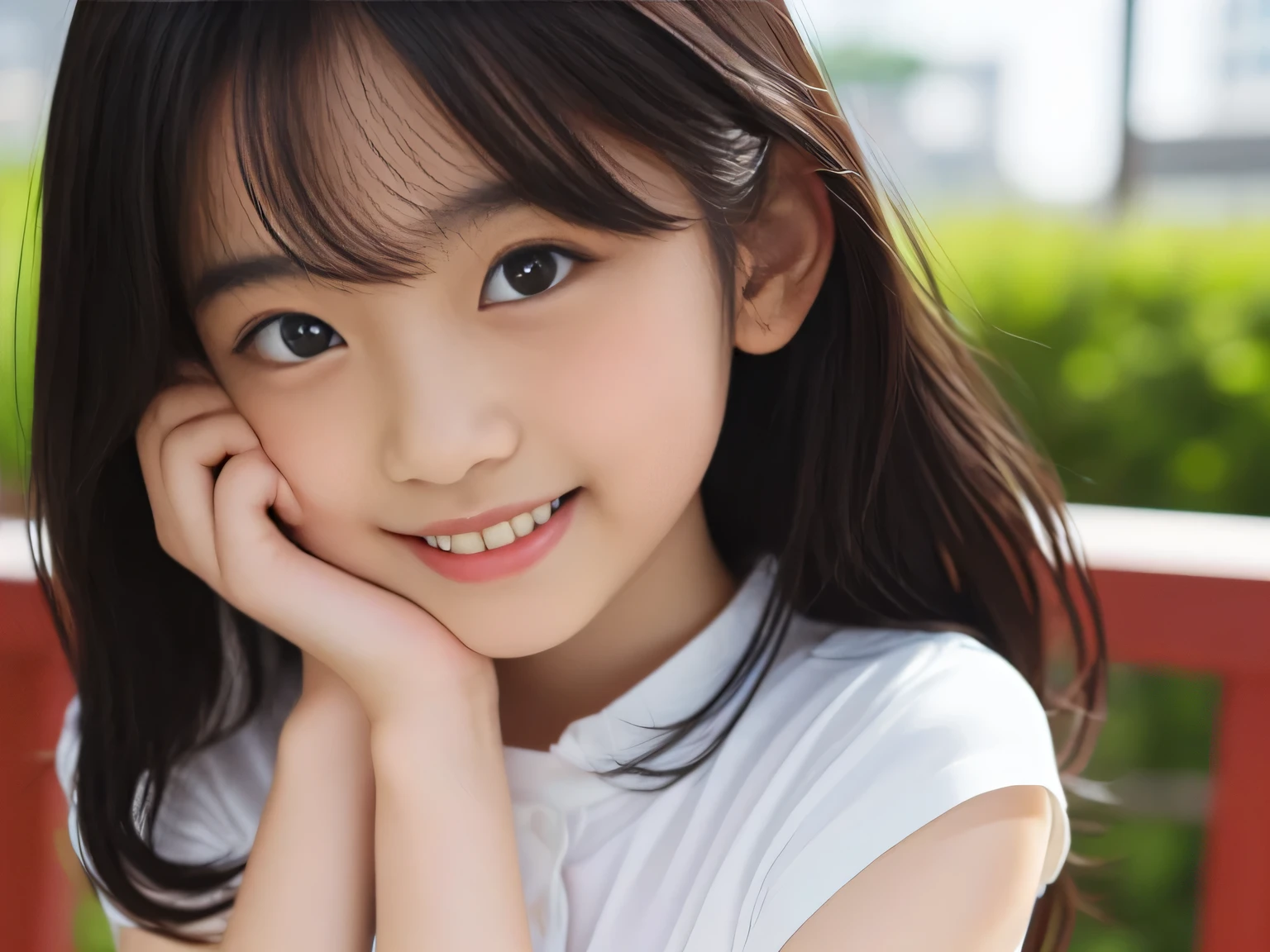 (((masterpiece))), (((cowboy shot、cute smile、Multiple Beautiful Girls)))， (beautiful Japanese girl,  innocent expression) ，(ultra high precision, realistic, very detailedな, 8k,top quality, very detailed, detailed background),(slender figure，flat chested,small breasts,とても美しいbeautiful Japanese girl、is hiding my chest、Bold Poses、dynamic pose), (detailed face:1.3), （beautiful black hair :1.4、Beautiful hair ornament), (Babyface， cute,adorable beautiful), (Perfect Body:1.1)，Very detailed face、detail lips that fly to your face、very detailed目， Accurate Limbs,Junior Gravure Idol，Beautiful skin、 Beautiful skin ,realistic:1.37，no makeup，(top quality, masterpiece), (sister，elementary school student），Red cheeks、 full nude、beautiful thighs、Shining Water Surface、Some beautiful girls、光が反射しているBeautiful skin、In strong sunlight、Service