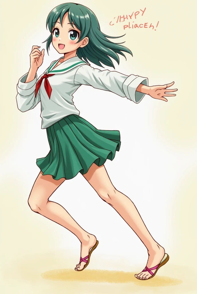 (white background:1.0), (best quality:1.0), (masterpiece:1.0), (super fine illustration:1.0), (beautiful artwork:1.0), (anime screencap:1.0), (official art:1.0), (children's printed cotton panties:1.0), (full body:1.0), (solo:1.0), (a 11yo cute girl:1.0), (yellow hat:1.0), (red randoseru:1.0), (long skirt:1.0), (green tartan skirt:1.0), (pleated skirt:1.0), (aqua blue polo shirt:1.0), (long sleeve polo shirt:1.0), (name tag:1.0), (sneakers:1.0), (white socks:1.0), (ideal ratio body proportions:1.0), (lanky:1.0), (tall:1.0), (slender:1.0), (small breasts:1.0), (smaller face:1.0), (detailed beautiful eyes:1.0), (detailed beautiful face:1.0), (glowing black eyes:1.0), (short hair:1.0), (blunt bangs:1.0), (low twintails:1.0), (black hair:1.0), (standing:1.0), (looking at viewer:1.0)