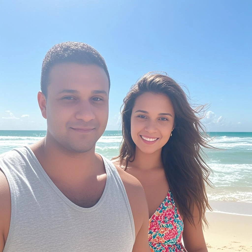 There's a Man and a Woman Taking a Selfie at the Water's Edge, malika favre, postagem no reddit, karolina cummings, Tyler Edlin e Natasha Tan, powder Nándor Katona, Thomas Danthony e Malika Favre, Andreia Rocha, postagem no Facebook, Postagem de 4k, Postagem 4k, com um parceiro pirata do sexo masculino, romantic disney style vacation photo