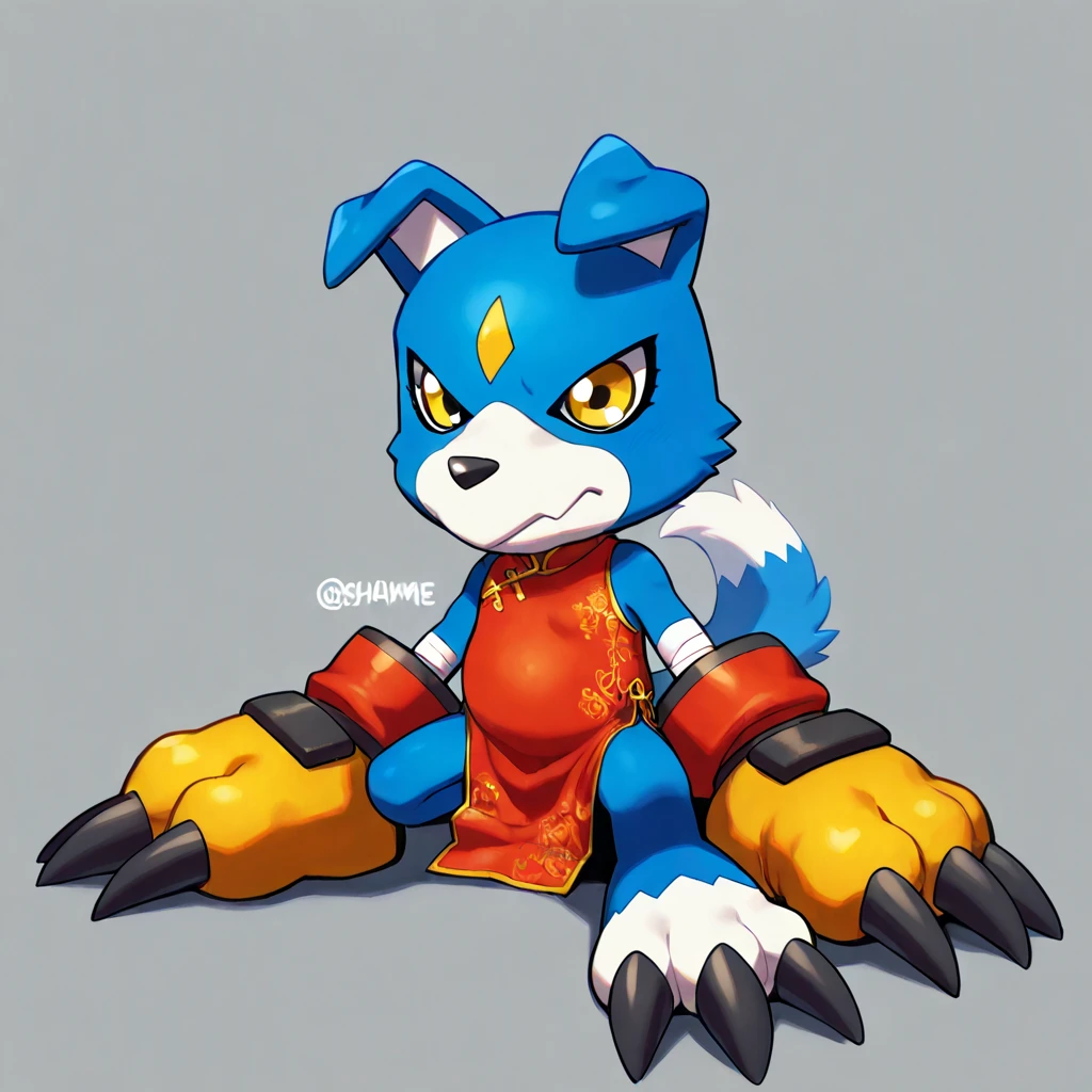 solo person,Wolf head,Wolf tail,male people,musculature,Sexy blue ears,blue hairs,There is fur on the arms,There is fur on the legs,The whole body is covered with gray fur, white panties,black sock,Red collar, Face to face audience,Stroke panties,sat on the ground,Abs,Bare upper body,Stronger,Male,no clothes are worn ,large tail,Hairy chest and genitals,He lifted his genitals higher with his hands,Genital erection and,cum shots,The