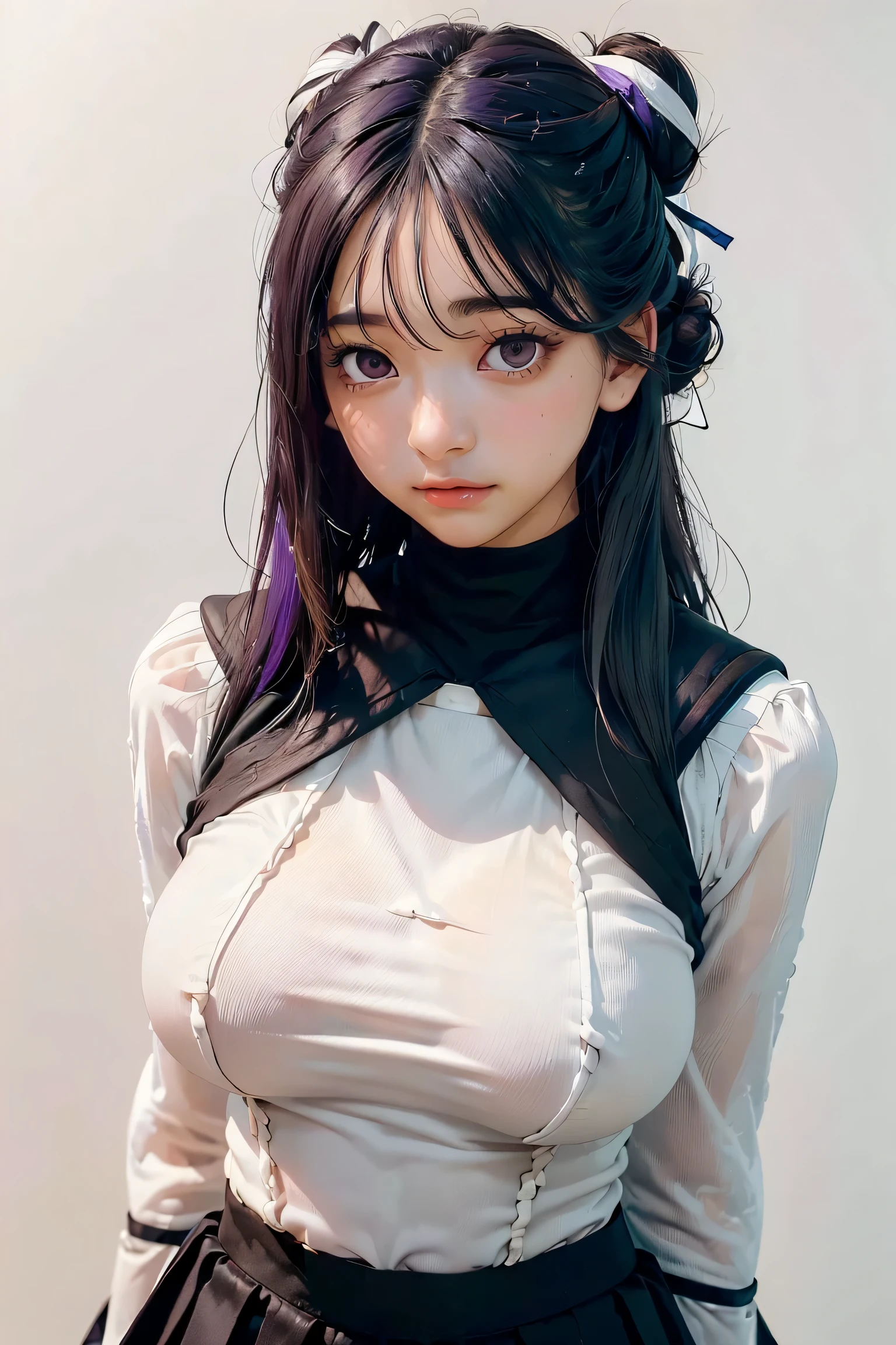 (best quality), masterpiece, 极其细致的CG8K插painting, high color, Extremely high color saturation, All colors are deepened, painting, graffiti art, central composition, Extremely detailed light and shadow, graffiti wall, The walls are painted bright colors, 1 girl graffiti 1 girl looking at the wall, The face and eyes are very detailed, medium length hair, sportswear, colorful clouds