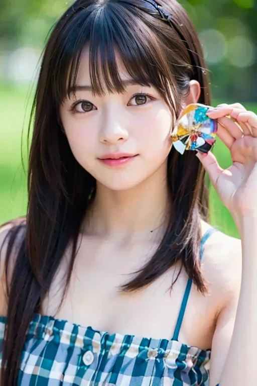 pureerosface_v1, Top image quality, photoreallistic, 8K, Hi-Def, 1girl in, femal, (Skindentation), (portlate:0.6), ((Coastal background:2)), ((smallsize round breast、tshirts:1.7)), Straight Viewer:1.8, (1 Girl Eye Viewer:1.45, Medium length hair, black har, Partdbang:1.45), photoreallistic, (bokeh dof),realisic、a smile、