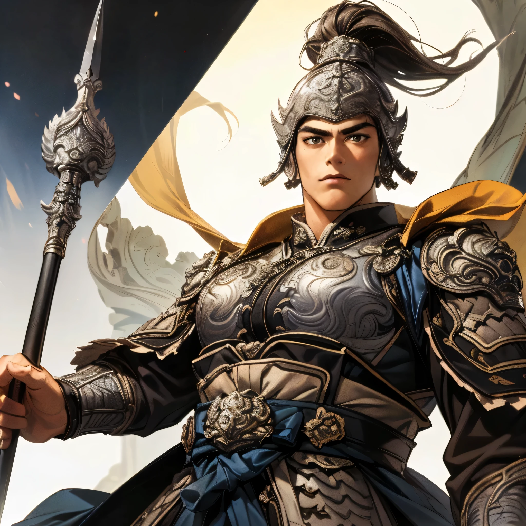 The sharp tip of a spear is depicted in a big way:1.3