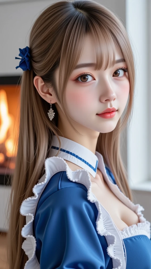 ((masterpiece)), ((best quality)), (ultra-detailed), ((kawaii)), cute, ((lovely)), ((extremely detailed)), 4K, (8K), best quality, (beautiful), illustration, overall bird’s eye view:1.3, (cowboy shot:1.3), dynamic angle, baroque architecture:1.3, cathedral, outside, a cute girl, 1girl, solo, Japanese, (middle-ages necromancer:1.3), (necromancer costume), (round face:1.3), (beautiful gray hair:1.3), (long hair:1.3), ((beautiful hair)), tareme:1.5, beautiful blue eyes, ((beautiful eyes)), white teeth, smile, blush