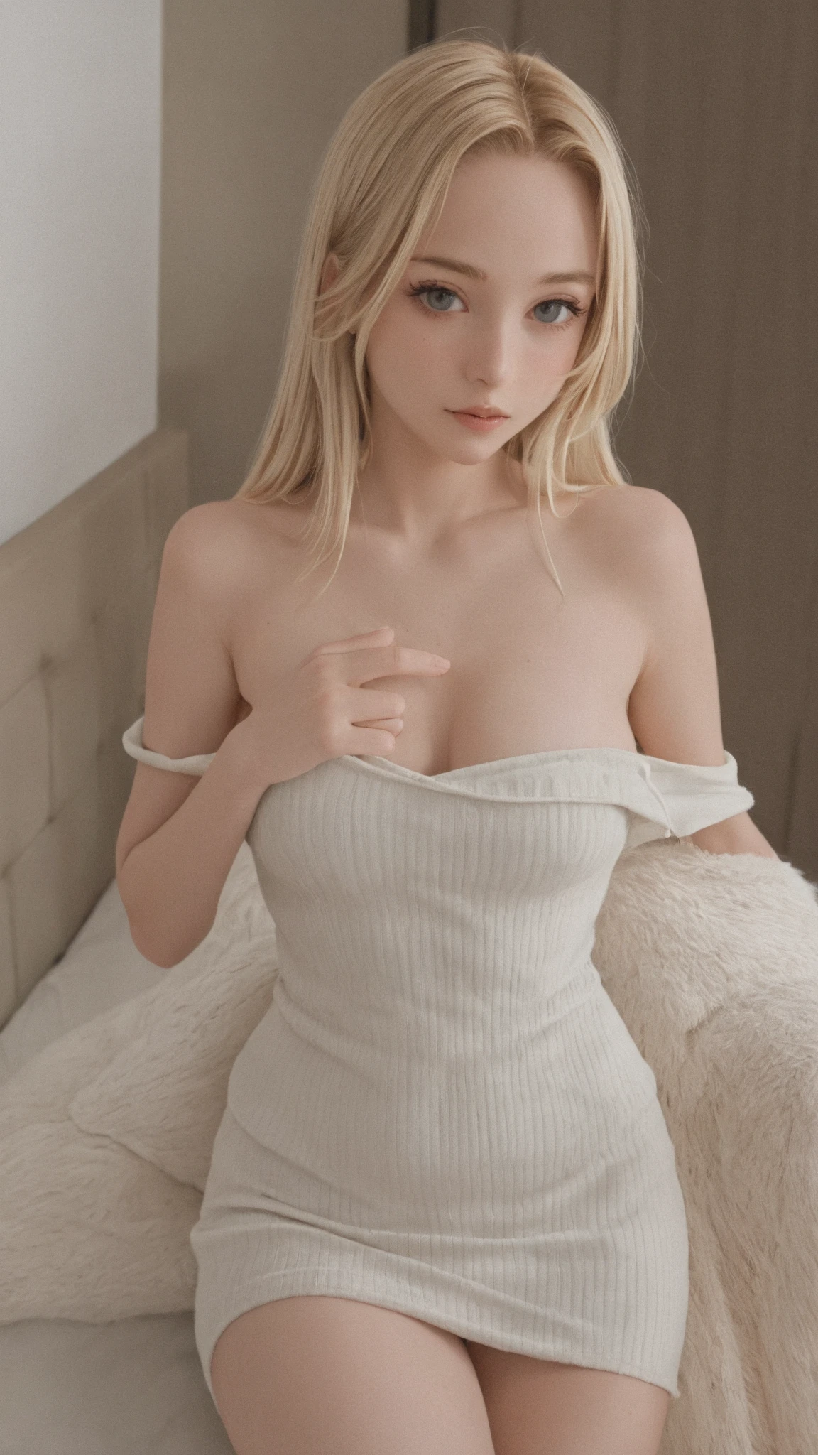 (meilleure qualité,4k,8K,haute résolution,chef-d'œuvre:1.2),Ultra-détaillé,(Réaliste,photoréaliste,photo-réaliste:1.37) (Femme eurasian), (femme eurasienne), (cheveux blonds), maquillage naturel, maquillage subtil, gros seins, mineur, Plan d'Plan d'(arrière-plan dans un restaurant), gros seins, gros cul, (cheveux blonds), timide, Amendement du Corps, mineur, boucle d'oreille, maison, bijoux, (Yeux moitier ouvert), vêtement rouge, (Cheveux gris), vue tout le corps, (vue de tout le corps), (Jambes écartées), (grosse bouche pulpeuses), dent blanche, gants blanche, rouge à lèvres, (blue eyes),(18 ans), (corps fine), (made),( princesse), (reine), (queen), (gold), (yellow dress), pussy, (choker necklace), (legs spread), (sur un lit)