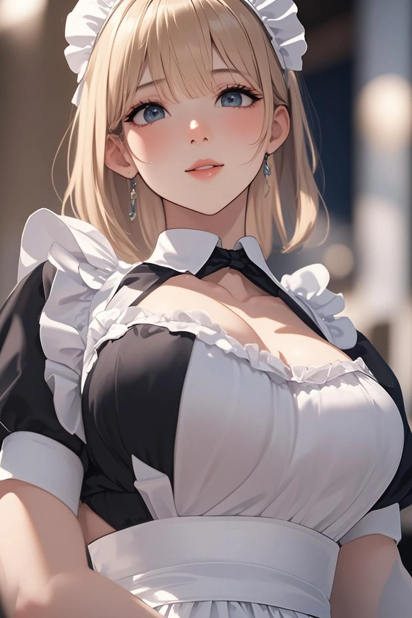 Bertrand 
((best quality)), ((masterpiece)), (detailed)
1girl, animal_ears, blonde_hair, blue_eyes, blue_sky, breasts, cat_cutout, cat_ears, cat_lingerie, cleavage, cleavage_cutout, clothing_cutout, cloud, cloudy_sky, dark_skin, day, long_hair, maid, maid_headdress, outdoors, sky, solo, sword, twintails
