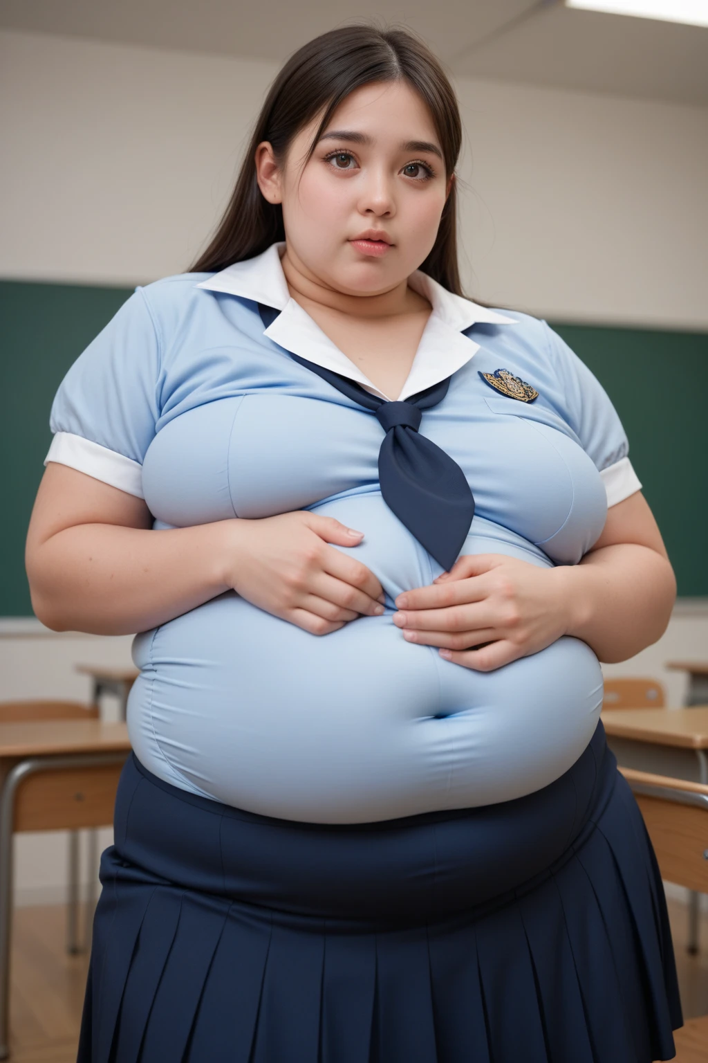 a fat 10 year old obese ,chubby overweight ,young fat girl in ,cute plump schoolkid,heavy set young girl,thick student,extremely obese young female student,very fat and heavy young girl,stout short haired girl in school,chubbychild in classroom,cute pudgy young student