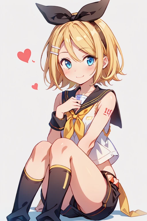 girl, ((loli)), medium hair, ((small breasts)), shorts under skirt, blonde hair, kawaii, white kneehighs, light smile, looking at viewer, uwabakitting), Full body