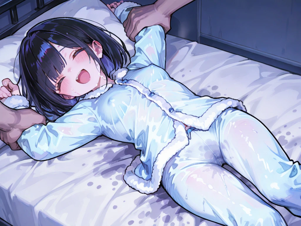 Absolute Resolution, super high quality, Very detailed, Official Art, masterpiece, Masterpiece Break One、3Year old child:1.85、on a fluffy futon:1.85、Pink hoodie:1.85、White panties:1.85、Cute Kids Room:1.85、((Full body photo from above、facial:1.85、顔に大量のsemen:1.85、髪に大量のsemen:1.85、the whole body gets wet:1.85、crying expressions:1.85、Crying face:1.85、Baby Face:1.85、Baby Face:1.85、Baby Face:1.85、semen:1.85、Pink hoodie:1.85、White panties:1.85、3Year old child:1.85、超Short length:1.85、Super young:1.85、Ultra-flat chest:1.85、Baby Face:1.85、Baby Face:1.85、Baby Face:1.85、Ultra-flat chestのNipples are visible:1.85、Ultra-flat chestのNipples are visible:1.85、Please open your mouth wide:1.85、Short length:1.85、Short length:1.85、Baby Face:1.85、Baby Face:1.85、Baby Face:1.85、Are crying:1.85、Raise your arms:1.85))、超小さくてSuper young:1.85、Baby Face:1.85、Ultra-flat chest:1.85、Ultra-flat chestのNipples are visible:1.85,Nipples are visible:1.85、Crying face:1.85、blush、my eyes are full of tears, please Please open your mouth wide:1.85,((crying expressions:1.85、facial:1.85、semen:1.85)),On the crib:1.85,Open one'chest,Ultra-flat chest,Ultra-flat chestのNipples are visible:1.85、(Black Hair、Short Bob、Beautiful cat、short hair、hairpin、Cute Kids Room、trembling:1.2)、Baby Face、Baby Face、Baby Face、Baby Face、Baby Face