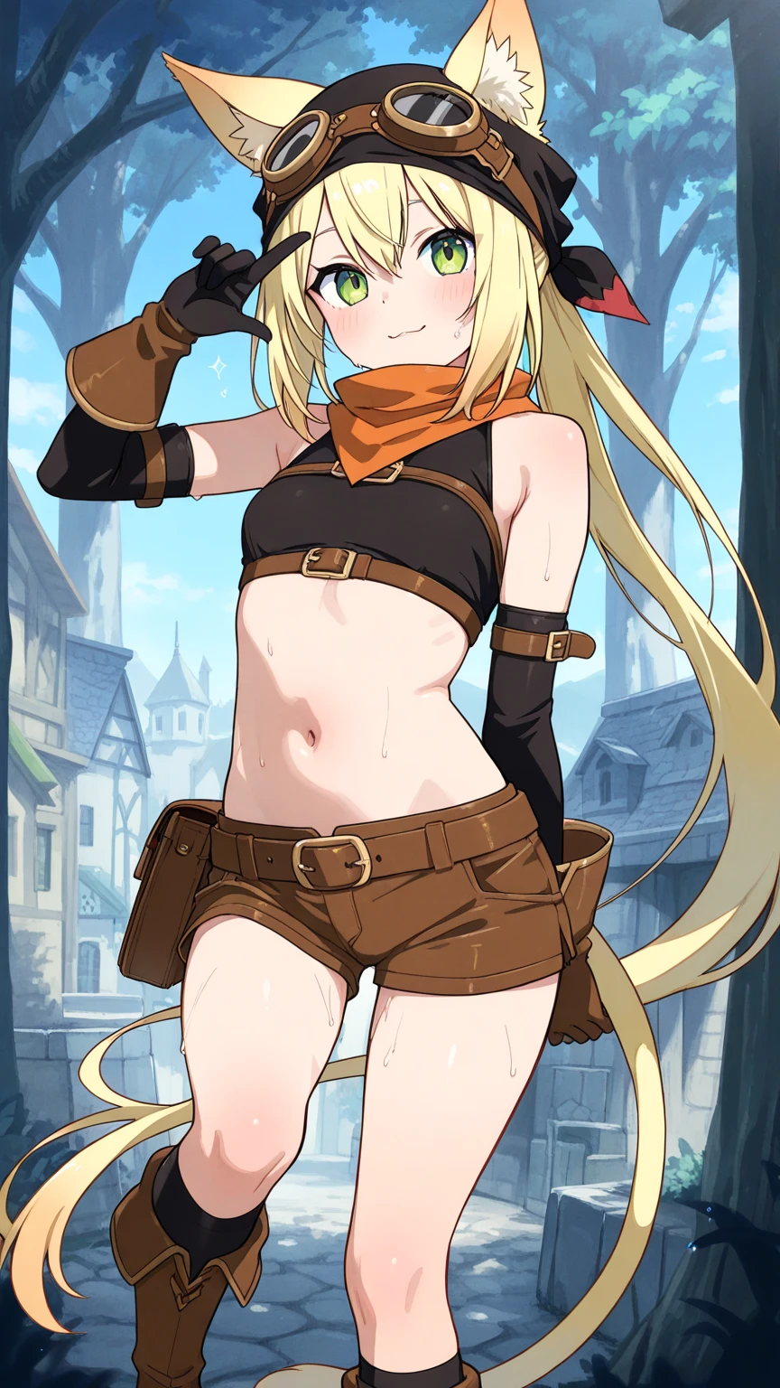 (masterpiece, best quality, detailed), 1girl, solo, looking at viewer, defCynthia, very long hair, hair over one eye, hair ornament,
<lora:cowgirl_outfit_v0.1a:1.05>, (cowgirl outfit, cowboy hat), fringe trim, midriff, holster, (campfire), night, nature, night sky, forest, claw pose, smile, closed mouth, smirk