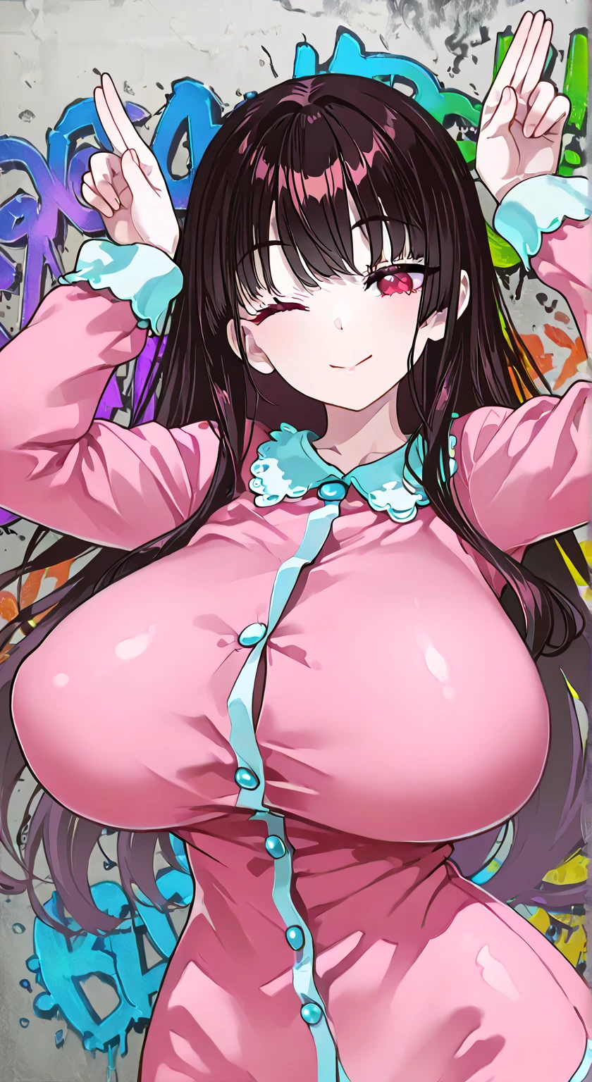 (1girl, solo:1.5) black hair, long hair, black eyes, ,nsfw , large breasts, nipple, Walking, crying,,, ,ShoppingMall, , frozen, (Sweating profusely, Love juice, Wet Woman, female ejaculation) ,, Naked, Blind ,Temptation, Blank look, empty eyes, solo, Peeing, lactation, projectile lactation