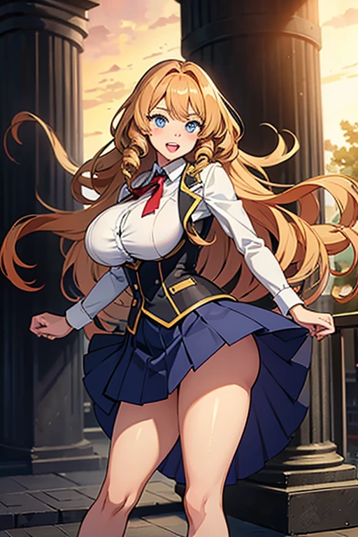 highres,masterpiece,best quality,ultra-detailed 8k wallpaper,extremely clear,<lora:GoodHands-beta2:1>,1girl,<lora:NakiriErinaV10:1>,nakiri erina,tootsukisummer,hand behind head,navel,<lora:z&c_disdain:0.84>,disdain,running,cleavage,