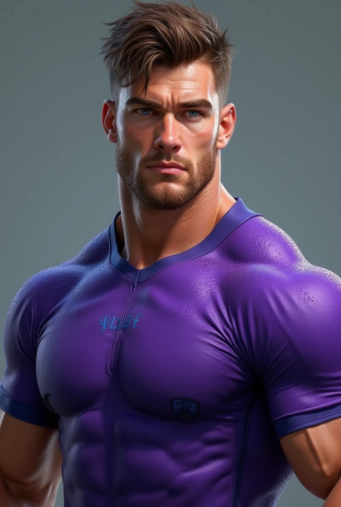 homem musculoso loiro tatuado sem camisa --auto --s2