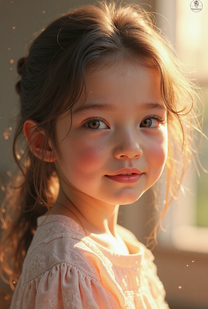close-up of pretty Russian girl,((flat chests:1.35)), wear pretty clothes,outdoor, bokeh background, UHD, 32K, 10 years old, astonishingly pretty,absolutely cute,cute smile,very adorable, absolutely stunning,