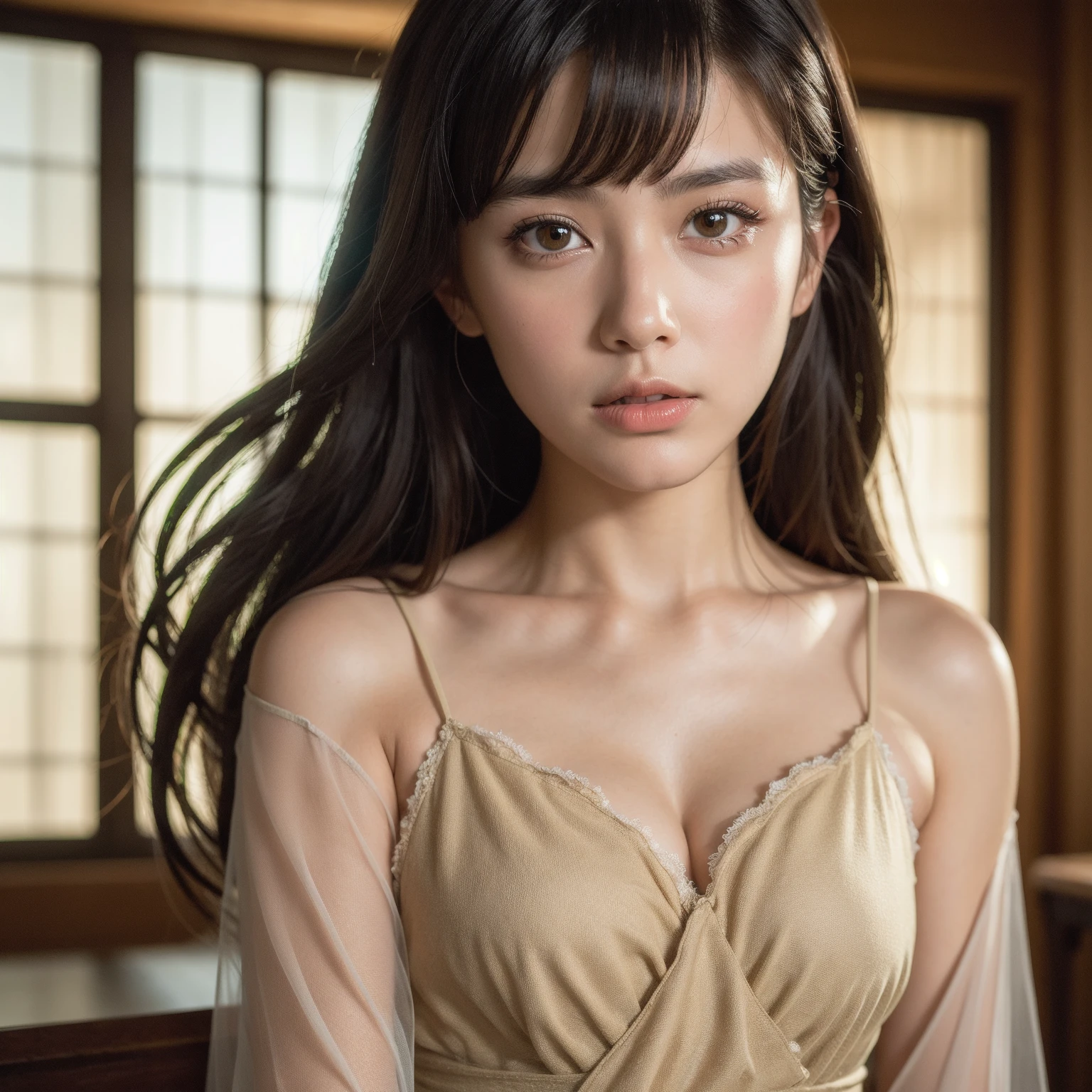(Masterpiece:1.2), very detailed, Ultra high resolution, (realistic, photo realistic:1.37), Highly detailed RAW color photos, professional photos, Delicate and extremely beautiful, very detailed, 8K wallpaper, miraculous, exquisite details, Big file size, very detailed beautiful girl, very detailed face, very detailed eyes, very detailed skin, very detailed fingers, very detailed nose, very detailed mouth, perfect anatomy, highly detailed background, (Famous Japanese actresses:1.4), (make it better:1.3), (Flat chest:1.2), dynamic light, (Egyptian clothes had little fabric.:1.2), belly chain, Anklet, hair accessories, (arabic architecture, Medieval Arabian style:1.35), (armpit:1.3), (moonlight:1.3),