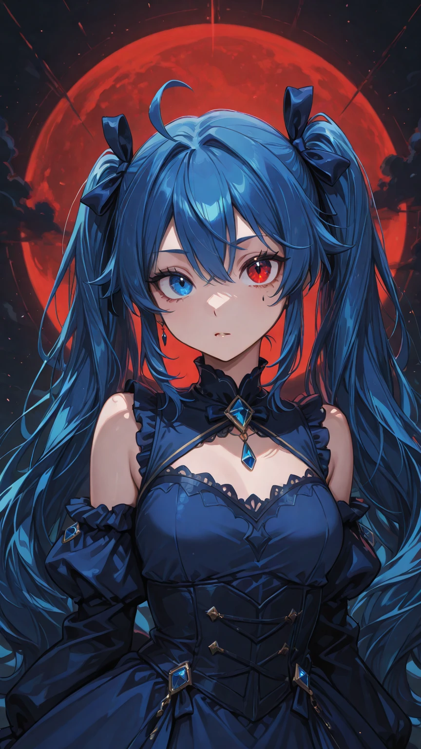 midjourney,(((Super detailed, 8K quality))),,hair above one eye, red eyes, clear eyes, choker, open jacket,anime style, Movie Portrait Photography, 1 female, 22 years ago,椅子にsit、cross your legs、blue eye background, big and full breasts, anger, (scarlet hair), long hair, purple eyes, wearing a short black dress, (natural skin texture vivid details, surreal, (realistic detailed eyes, natural skin texture, realistic facial details), Depth of written boundary, Bokeh, vivid details, surreal, 35mm movie, hazy blur, ,lipstick, ear piercing, eye shadow, hoop earrings, red pink lips, 多色のred eyes, purple theme,Wear an iridescent aura,beautiful eyes,stand in front of the red gate、tongue out,hanging bangs,sit,sunglasses、White and purple are the main colors,((squat)),leaning forward,stockings、open your legs,leather shoes