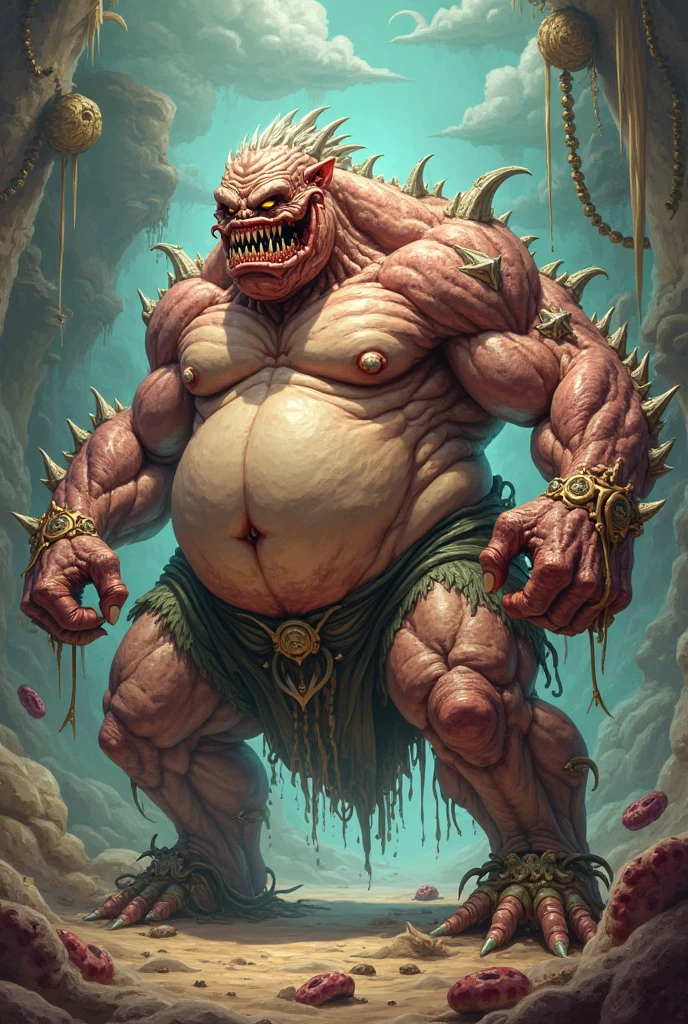 A fantz monster design, funny, ultra detailed, muscular, angry, brute <lora:funnyCreatures_v1:0.7>