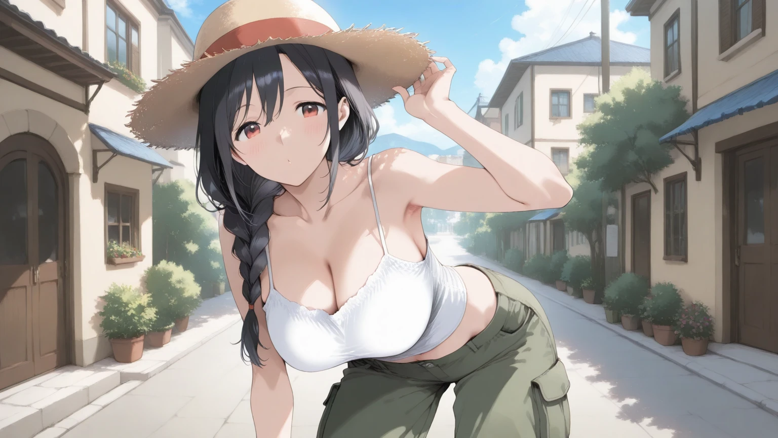1st grade, Wanostyle, Inosuke Hashibira, sorridente, straw hat, olhando para o espectador, sozinho, parte superior do corpo, ((obra-prima)), (melhor qualidade), (extremamente detalhado), profundidade de campo, sketchfab, sombras escuras intensas, foco nítido , soft-lighting, HDR, Colouring, good composition, fogo ao redor, espetacular, camisa fechada, Captura de tecido de anime, pronto para lutar, olhos verdes,