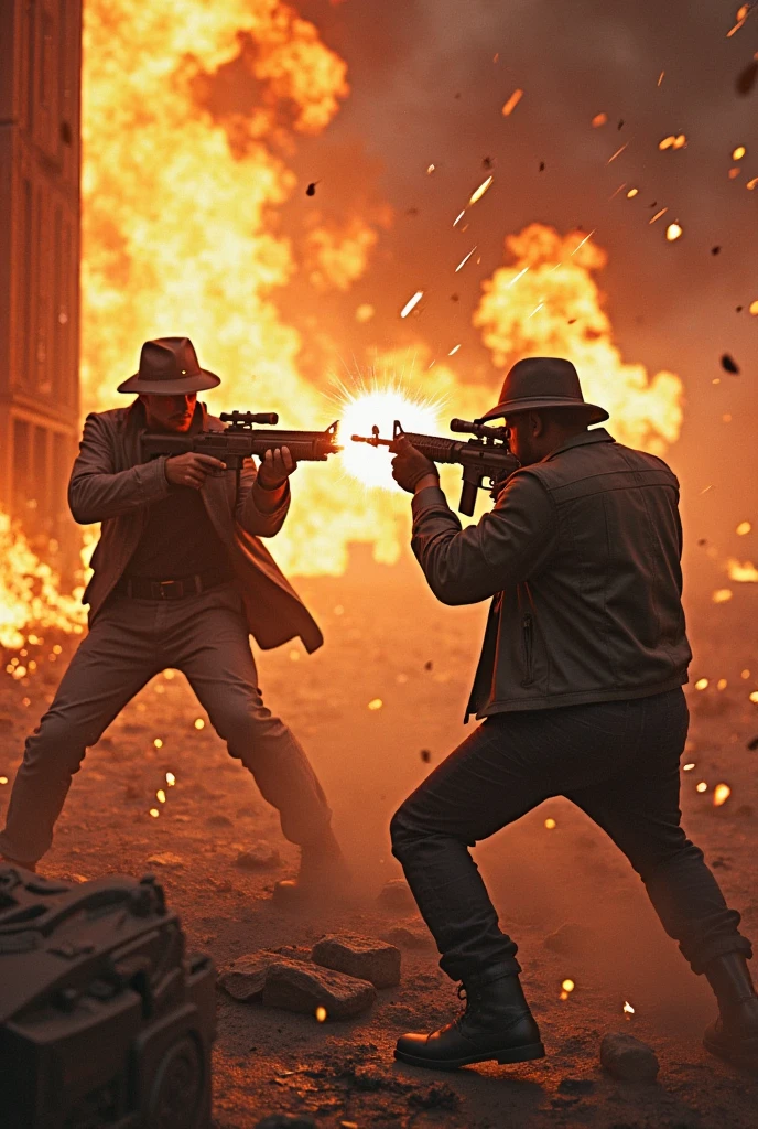 old american west - Gunmen rob a bank in a small town, - shootouts between bandits and sheriffs - - realistic - cinematic - colorful -- ar 16:9