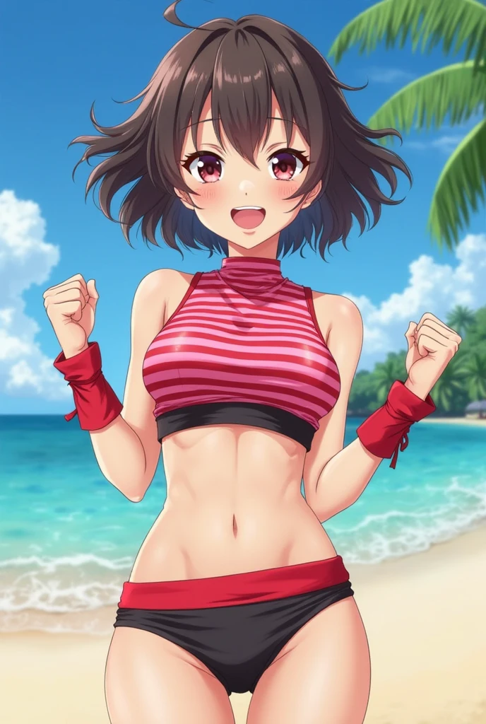 Tofu, cotton tofu, material made from tofu, cute girl wearing a bikini, tofu
