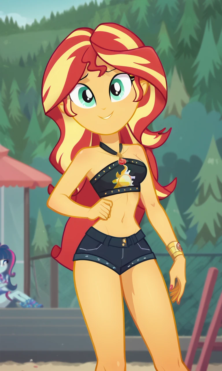 explicit, solo, bra, sunset_shimmer, cute, cute face, awww, butt, bend down, equestria_girls, breasts, clothes, female, big_tits, nipples, looking at you, strip club, skirt, skirt lift, cartoon, panties, male_pov, bulge, twitching, briefs, unzipping, open fly, wink, blushing, smiling, show accurate, vector