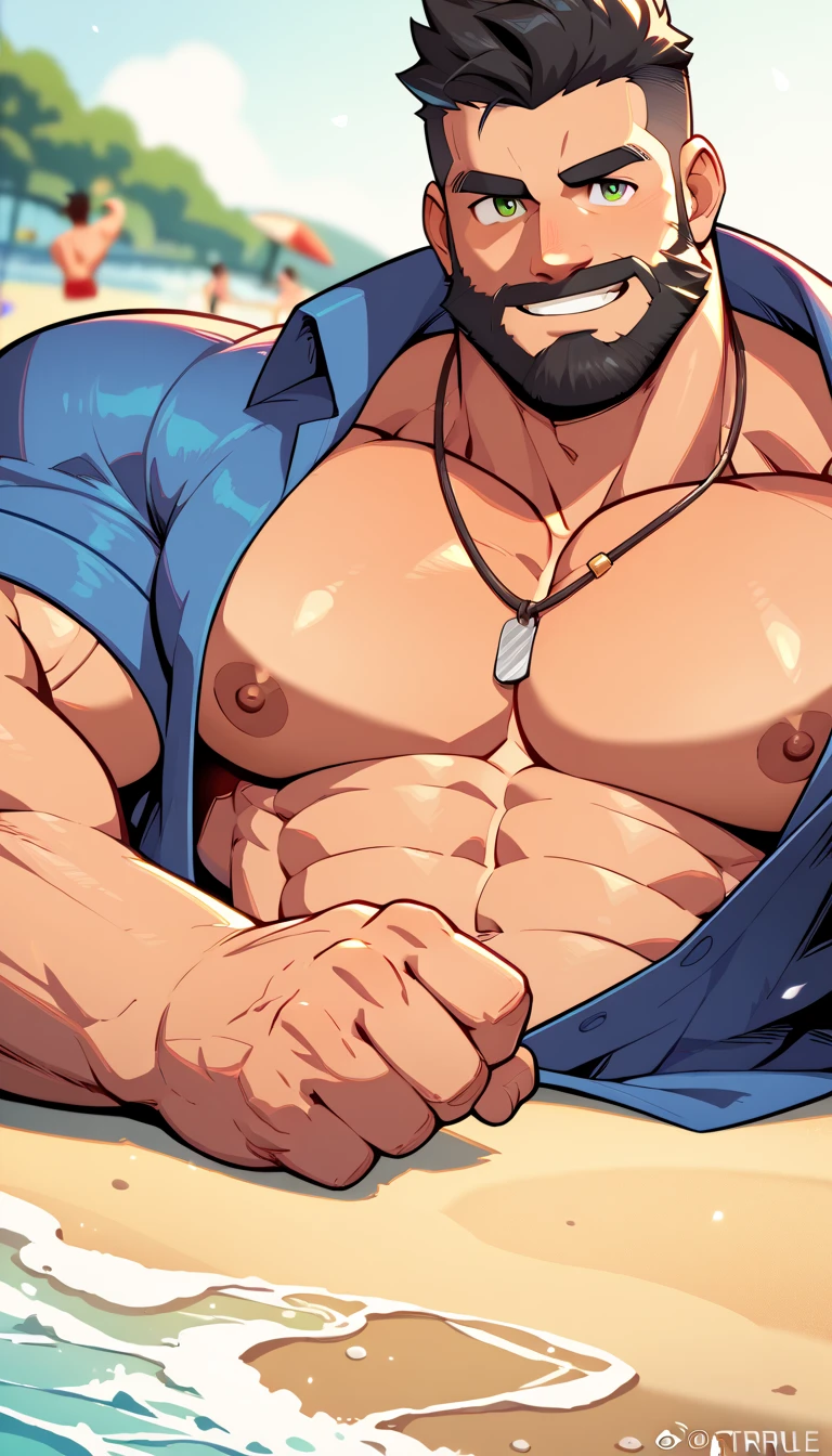 Handsome man, no shirt, sexy,sixpack,wearing underwear with a bulging crotch 