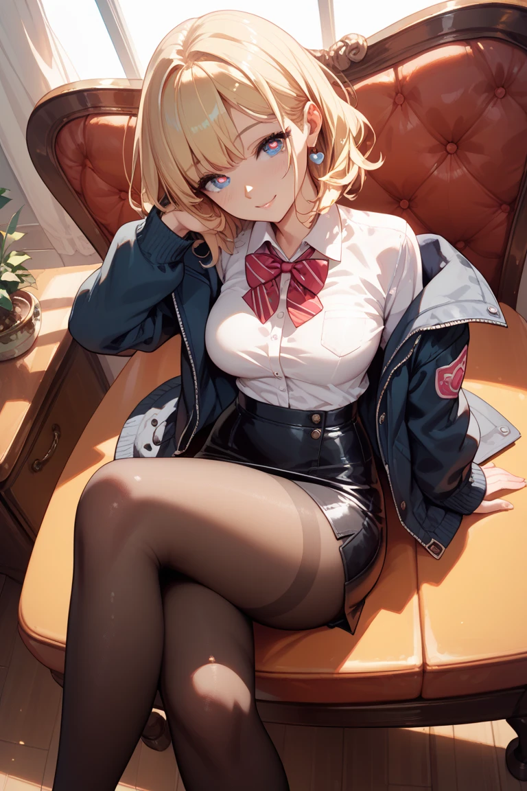 NSFW,Hololive,Rui Takane,White shirt,Black shorts,pantyhose,High heels,Embarrassed,blush,Lonely look,(Perfect hands),(Perfect Anatomy),(masterpiece),(highest quality),night,office,desk,Leg spread