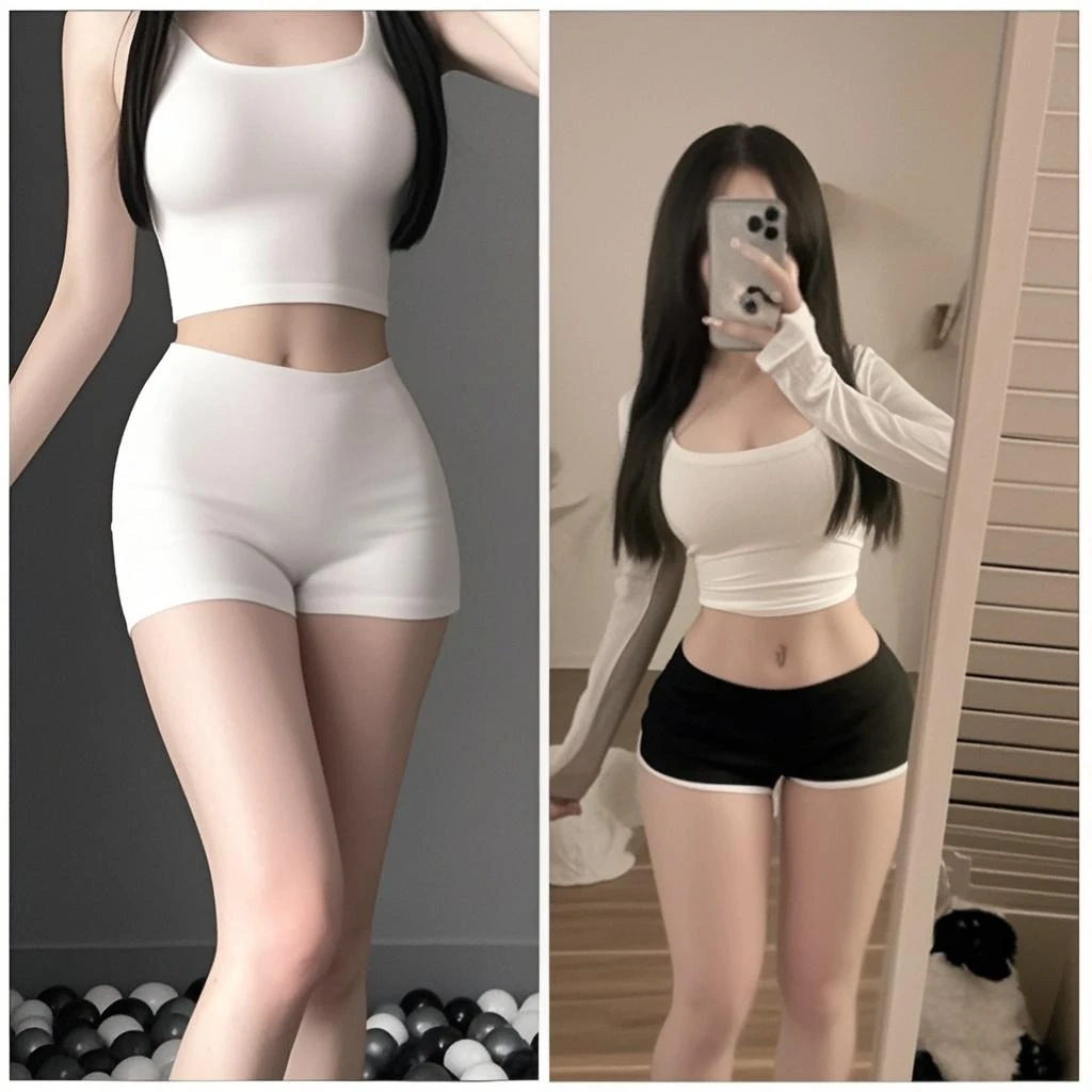 ((Best quality,4K,masterpiece:1.3)),Beautiful woman with perfect body:1.4,(Vest line,Muscular hands:1.2),Dark brown hair,,White yoga pants,Soaked,Gym,Highly detailed face and skin textures,Delicate eyes,Double eyelids,Full body proportion photo,