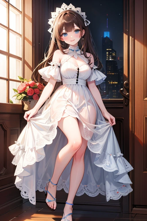 ((best quality)), ((masterpiece)), (detailed),（（Hole））  Lace full body