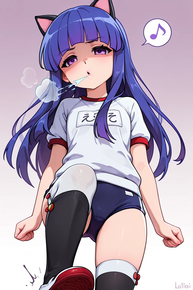 1girl, pretty, wicked smile, hot, sexy, expressive face, expressive eyes, sex, blushing, lewd, taunting, full lips. looking at the viewer small breasts, small hips, small waist, loli, young girl (best quality) (best detail) girl, teasing expression, pouting, full school girl uniform, modestly covered, skirt., long hair, bratty., by nyantcha, ThiccWithaQ art style, not naked, fully covered chest, sex with a big older man, moaning, getting manhandled, molested, DDLG, daddy, kink, touching tits