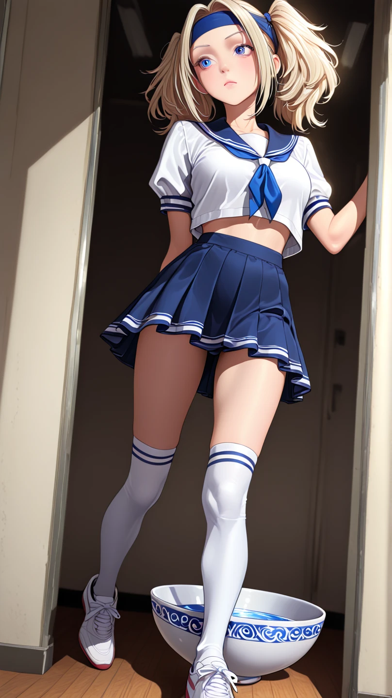 Arad woman posing for photo in short skirt and white shirt, Surrealism female students, Surrealism female students, Realistic schoolgirl, photorealistic anime girl rendering, thighhighs and skirt, 3 d anime realistic, small curvaceous loli, wearing skirt and high socks, Photorealistic anime, cute female student, Realistic anime 3 D style, female student
