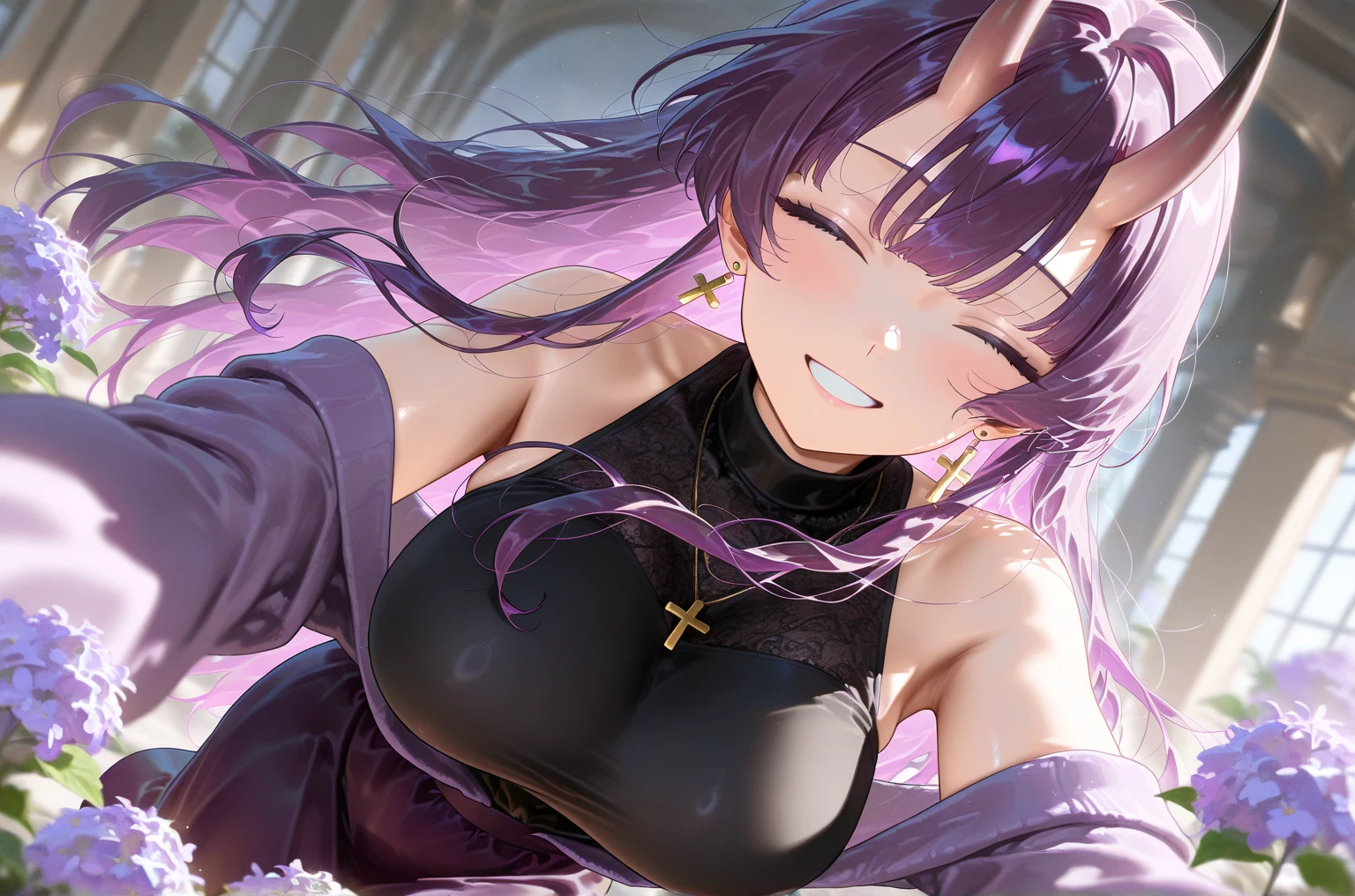 solo, nsfw, satoukuuki, cum, masturbation, futanari, Embracing dark aura, pubic tattoo, glowing tattoo, 1 boy, femboy, otoko no ko, thigh high boots, medium hair, Feeling magical energy, octagonal yin yang mirror, cape, forehead evil eye accessory, runes, evil smile, stand-up collar, black body suit, at midnight, Holding a symbol of faith, purple eye, pastel purple hair, gold decoration, evil eye decoration, moon, earring, chains, belt, yin yang, skirt, beautiful art, high res, perfect face, detailed outfit