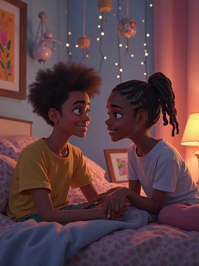 watch movies with daddy curly girl, animated image
