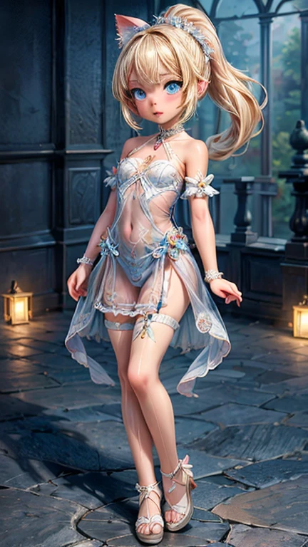 ( Masterpiece:1.25, exposed:1.2, White and vivid colors, Acutance),{ navel | pretty Ass | Detailed open crotch | Delicate lace knitted wear }, (tiny junior idol:1.28), ((face variations)), portrayed in the best quality and high resolution. The image should be ultra-detailed, ( realistic, and photorealistic with a touch of rawness ). under the mesmerizing back lighting, (Dazzling and delicate stained glass Background). (concept art). enhancing the overall visual impact. Whole Body proportions and all limbs are anatomically accurate, (nipple:-0.9) .