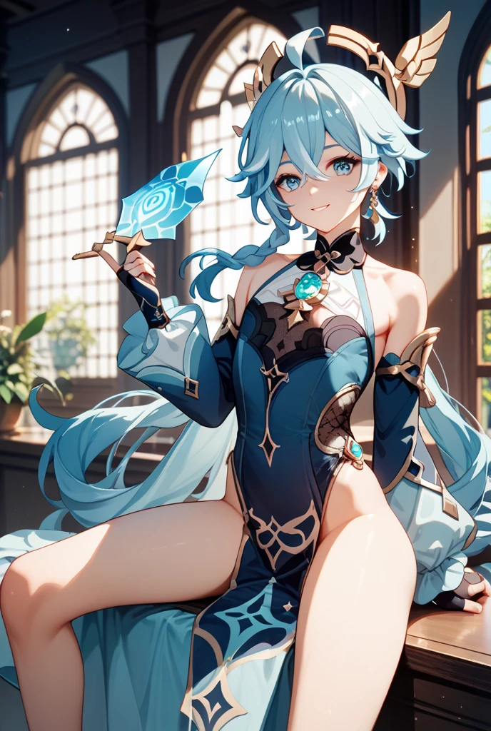 (((highest quality、first-clasasterpiece、Normal body、8k、Detailed face、Ultra-precision、Normal hand、Normal finger、5Finger、)))Brightly colored hair、Golden Turquoise Hair、Short Hair、Shortcuts、Sleeping habit head、Unshaven Head、Small breasts、Beautiful body、Brave、Brave Princess Knight、Rin々A funny expression、Confident、Legendary Sword、Sword of Light、Dragon Sword、Sword and magic circle、Magic Sword、The Great Magic of Light、huge magic circle、Shiny Tiara、Silver Breastplate、knight armor、metalic armor、Armor Skirt、Blue metallic leotard、Navel-baring leotard、Green belt、black half cloak、Evil Eye、Blue and scarlet odd eyeagic circle pattern on eyes、Demon King's Castle、Evil Cave、Swinging a Sword、Sweep with a sword、In combat、Heart mark on uterus、Heart pattern on abdomen、Heart tattoo on belly、Heart mark on navel、The Cursed Princess Knight、The Curse of Passion、Princess Knight Under a Spell