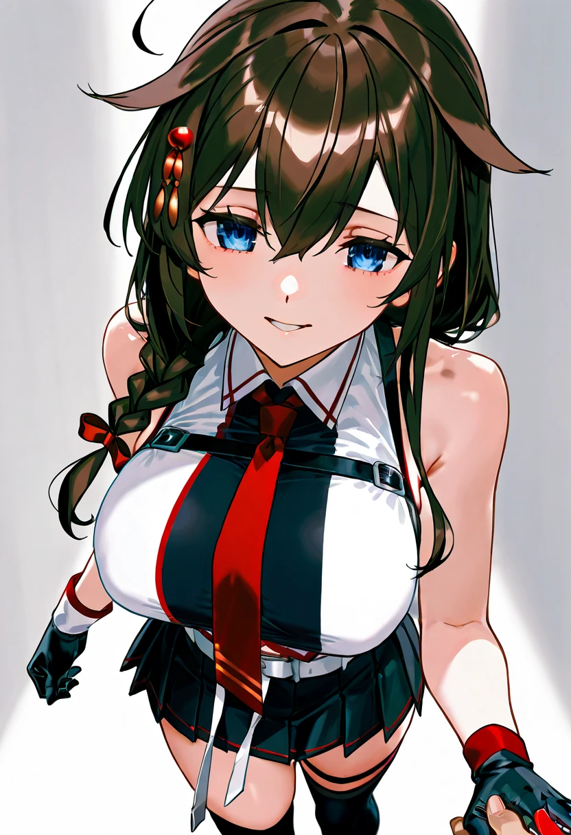 Top quality, masterpiece, high resolution, 8k, hoodie and anime style girl, one girl, detailed line art, bright white and bright amber style, digital enhancement, close-up, anime core, flowing fabric, masterpiece, single girl, solo, light smile, big, lower breasts, cleavage, heart pupils, one girl, ??????, big, navel, nude, (masterpiece, top quality), horizontal lightning, fine and beautiful eyes, angry face, madness, open mouth, scream, rough face, blush, sweat, mask, 1 girl, big, indoors, bedroom, hands on chest, mask, huge, whiplash, (masterpiece, highest quality, highest quality, extreme detail, best detail, official art, beautiful and aesthetic: 1.2), colorful, beautiful face, beautiful eyes, solo, perfect body, white shirt, gray hair, outdoor, red flowers, Standing in a field with red flowers, from the side, looking at the viewer, mask