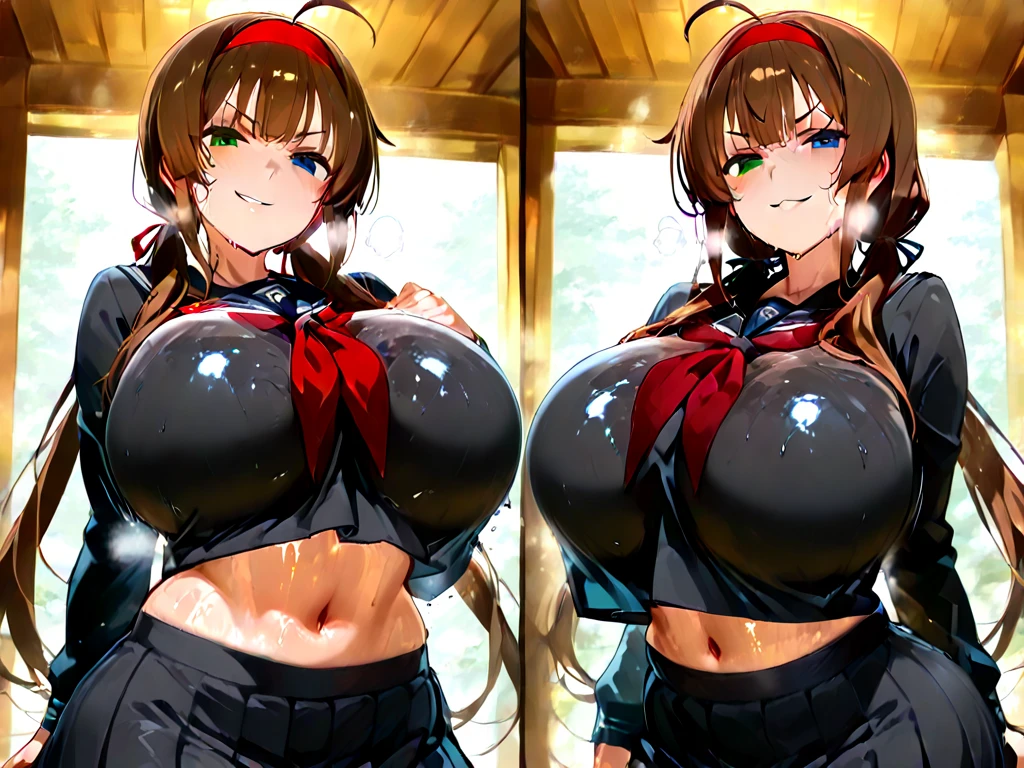 So huge breasts.