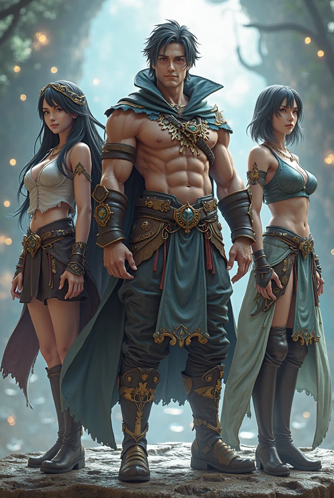 an android, a woman and a man, dressed as animals and lions, beautiful fantasy art portrait, cybernetic dreadlocks, symmetry, photography of three ravers, tribal jewelry, various refinement techniques, steampunk cat, inspired by Kamāl ud-Dīn Behzād , award-winning color photo, Gnosticism , 5 0 0 px templates --auto --s2