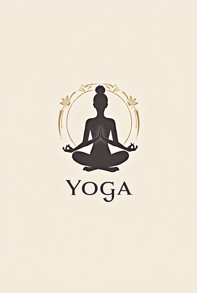 Abstract logo yoga concept design