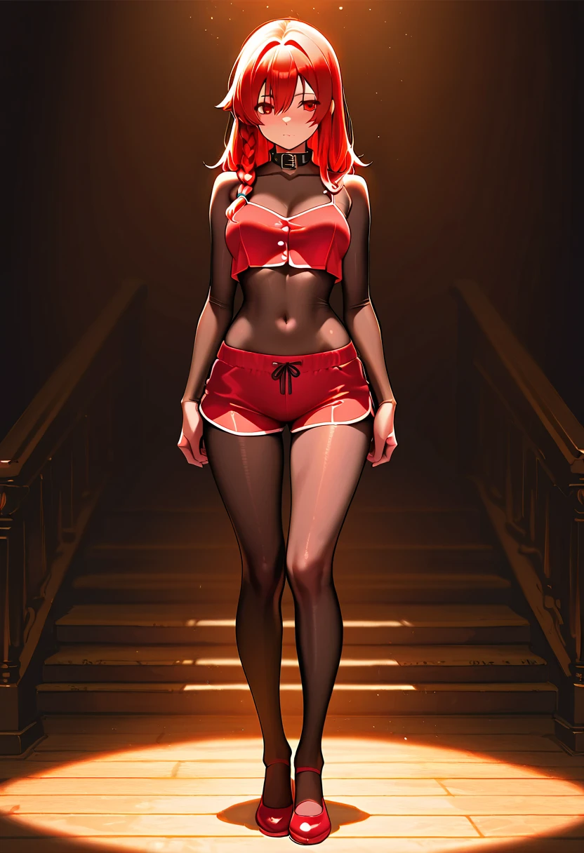 (masterpiece,best quality,8k,beautiful and aesthetic:1.2)
(ChopioLenora, orange hair, cloak, fur trim, long hair, hair ornament, red eyes, (pale skin:1.1), makeup, lipstick, pointy ears, (blush:1), looking at viewer, 1girl, solo )
((highleg lace lingerie and sweater)
), sitting, front view, looking at viewer, inside Burlesque theater backstage, sunset, evening, warm lighting, (depth of field, bokeh, 4K, hyper realism, soft light, dramatic light, sharp, HDR), full body