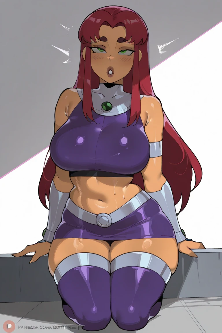 Mirellia_Q_Melromarc, big_breasts, purple_hair, purple_eyes, dollsuit, standing_at_attention, (huge_breasts:.9), (wide_hips:.8), thicc