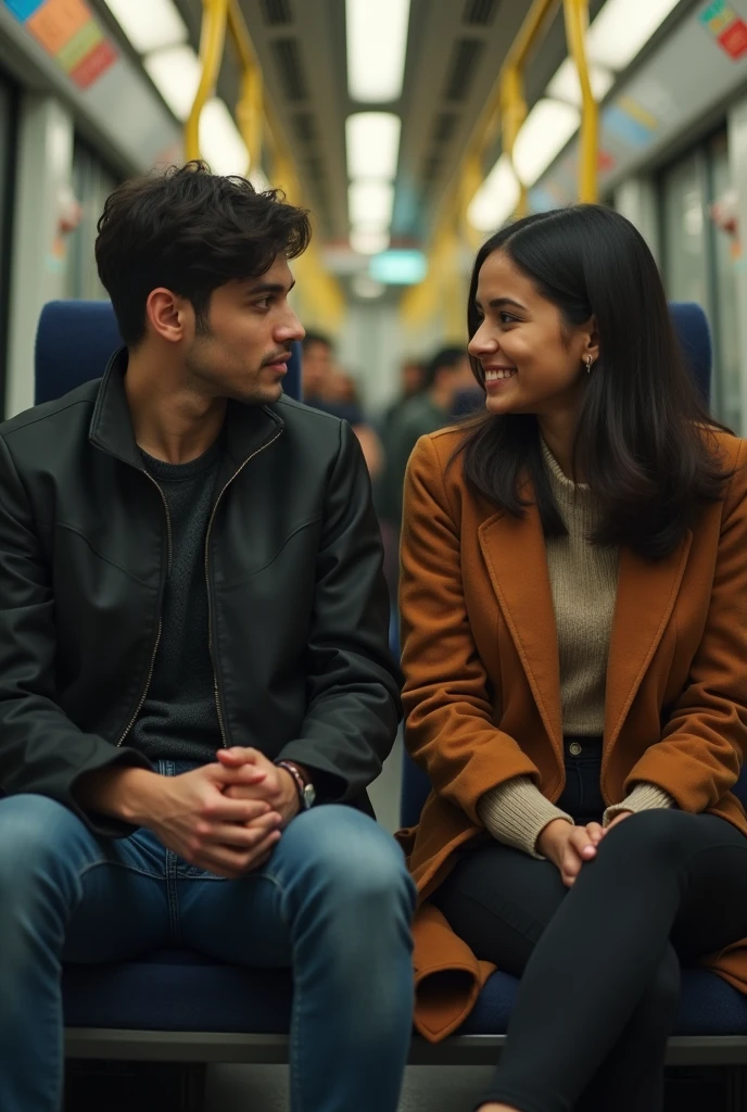 Love for couple in Bus ticket take