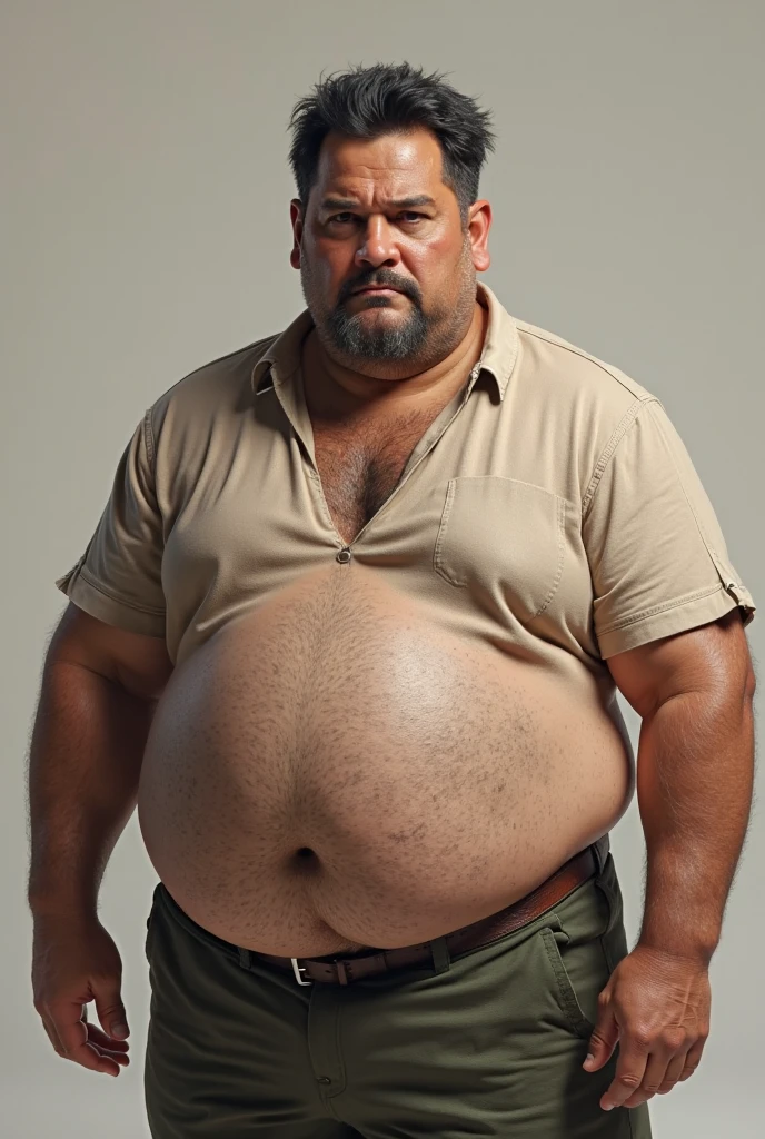 Chubby fat mexican with facial hair wearing a trucker hat sexy shot upclose of his butt wearing a thong