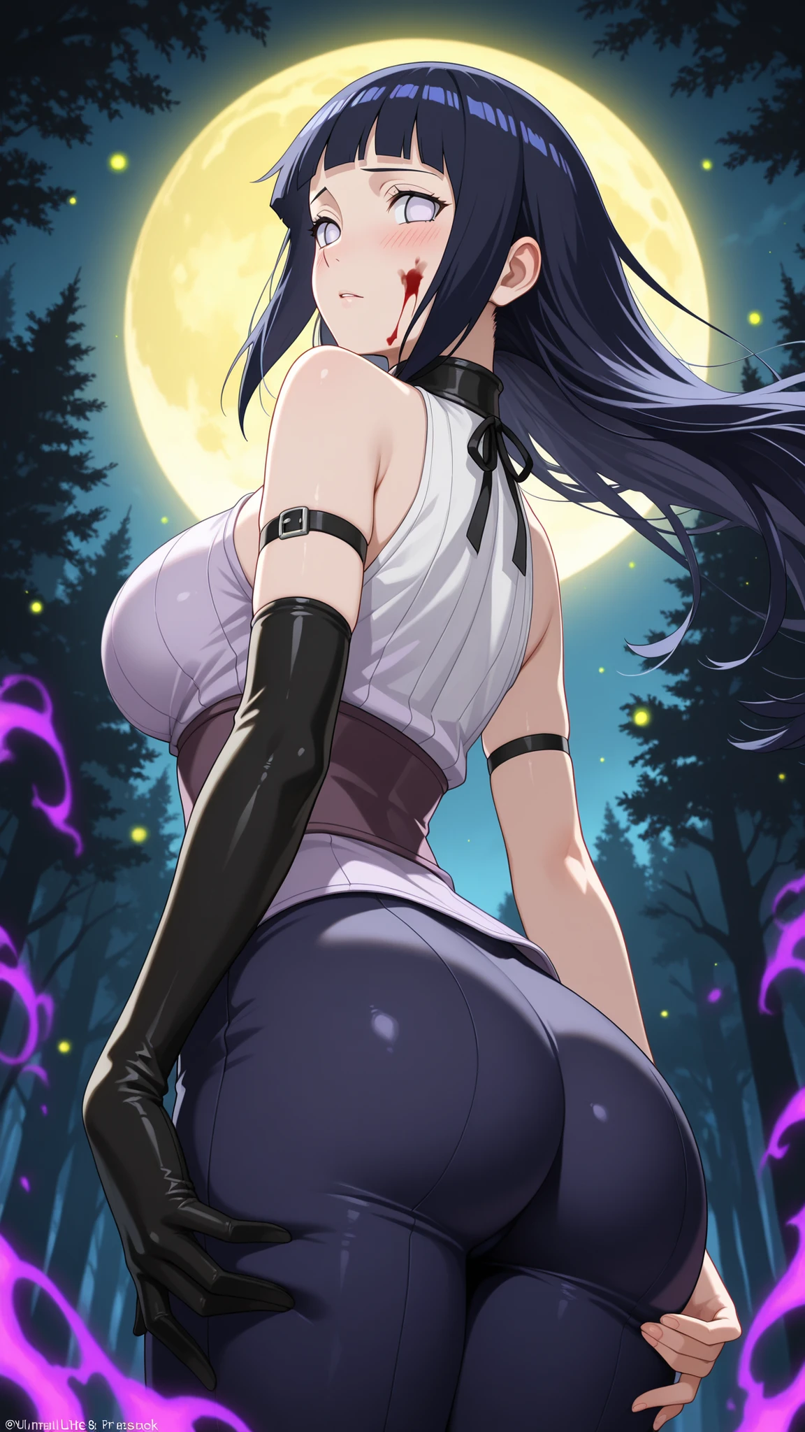 Stema Peace、hanekawa tsubasa、attack of glasses、A dark-haired、large boob、 (Black hair, Brown eyes, Round face),With ribbon, (nose blush, half opened eye),, [Full body shot]、eye glass、Head-to-toe shots、A dark-haired、Defa&#39;Appearance of、