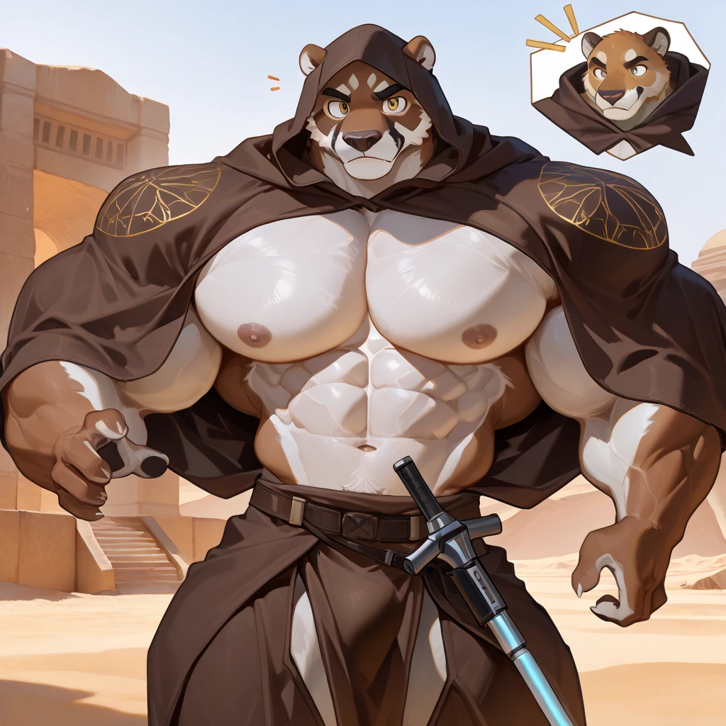 furry, anthro, asian tapir:1.5, solo, big brute male:1.4, chubby, desert ragged old nomad clothes, his penis is short fat saggy and foreskin, standing in the desert inside a tribe:1.2, (walk:1.4), dripping, penis of cum:1.8, super detailed, detailed face, best art, 8k, vibrant, by snowskau:0.4, by taran fiddler:1.8, by RedRusker:1.8, art stile, 3D, halfbody,