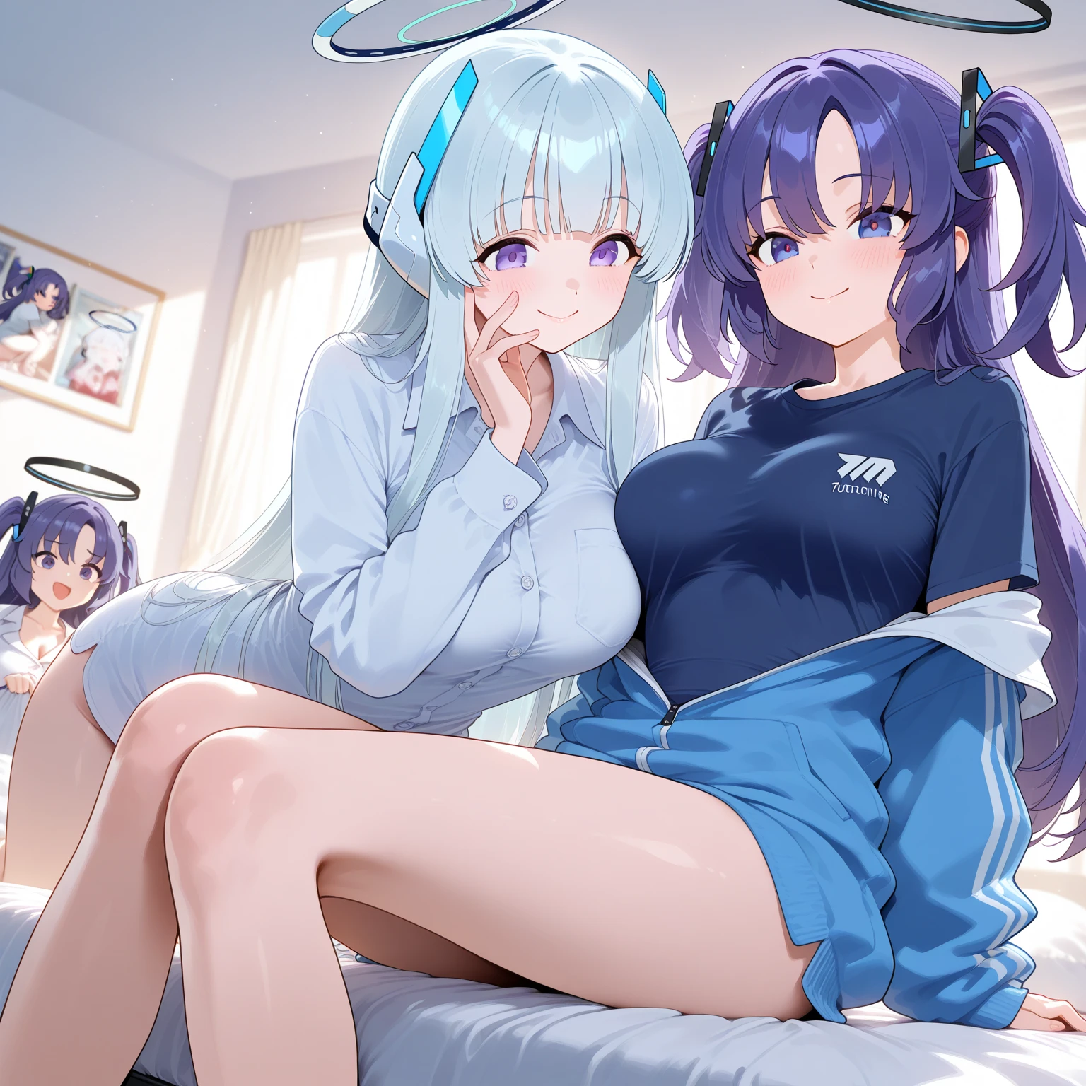 score_9, score_8_up, score_7_up, score_6_up, score_5_up, score_4_up, source_anime, screenshots, 
shiroko-gym, shiroko \(blue archive\),blue eyes,grey hair,hairclip,animal ears,halo,track jacket,buruma,white socks,sneakers,
 A shy girl masturbates by rubbing her pussy against the corner of a desk. She is completely naked and rubs her own breasts. She is trembling. One girl sticks out her tongue a little. She is sweating.