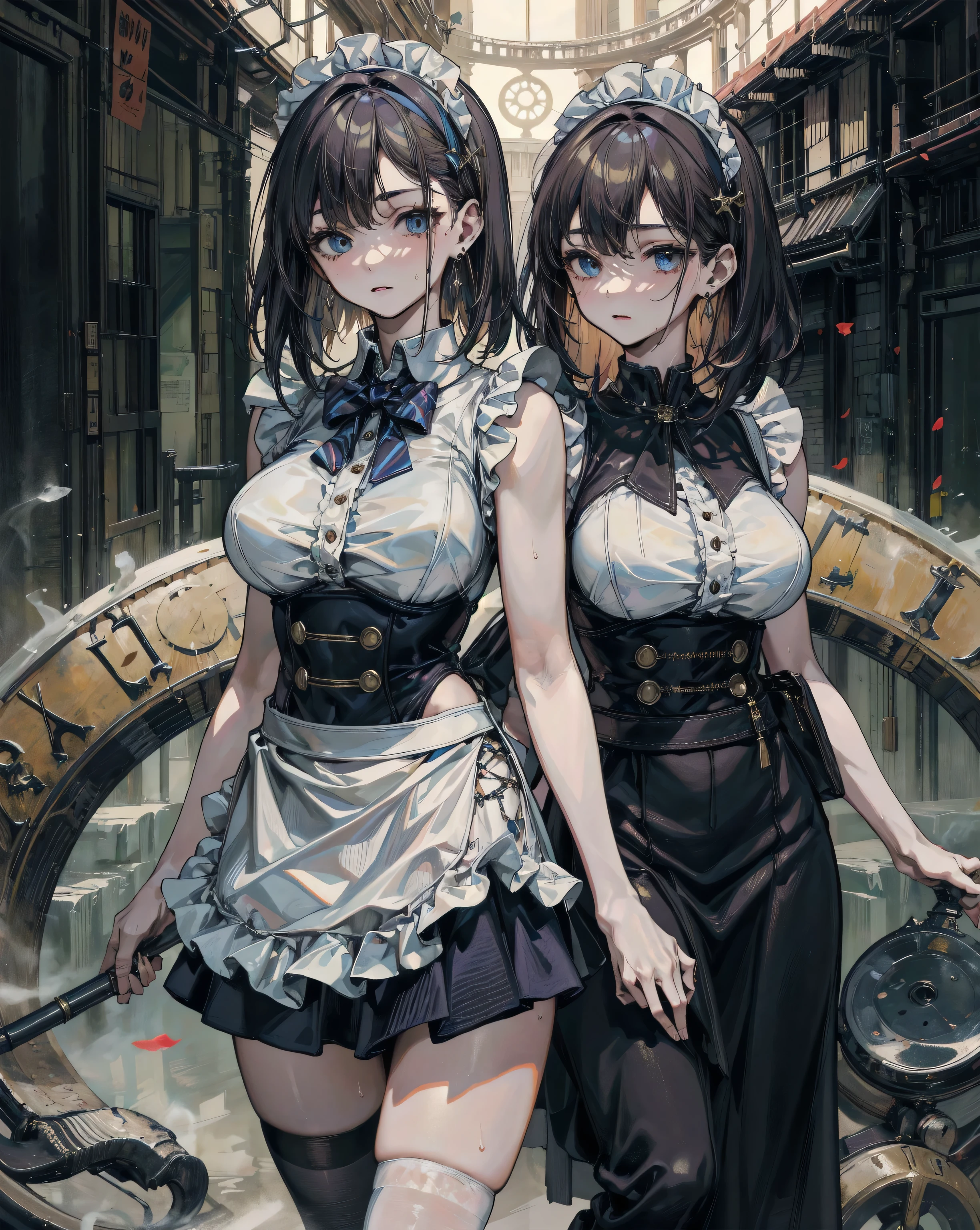 (Highest quality, masterpiece, Very detailedな, Very detailed, Exquisite, 16K,Full HD),(White Background:1.5),、Big Breasts,No text,Upper Body,serana,Black Hair,１people